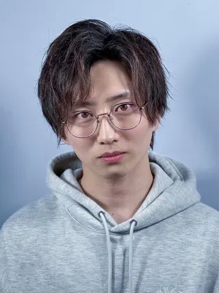 ミディアム カラー パーマ メンズ 松永 望愛のヘアスタイル