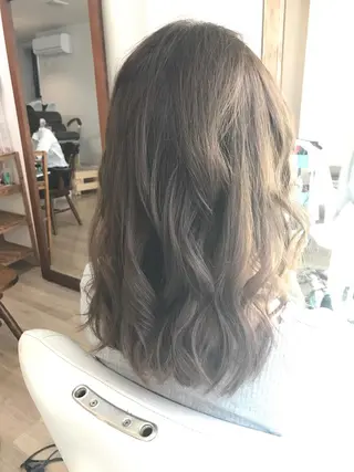 セミロング カラー ヘアアレンジ 早朝✨ヘアセット 着付け/清水玲歌のヘアスタイル