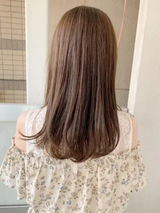 セミロング カラー 古田 昂也のヘアスタイル
