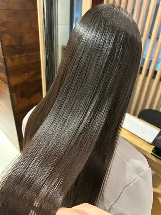 ロング カラー 宮之本峻也/メンズ パーマ/透明感カラーのヘアスタイル