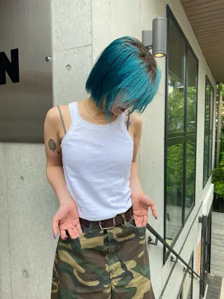 ショート YUUKI/ウルフ .ボブパーマのヘアスタイル