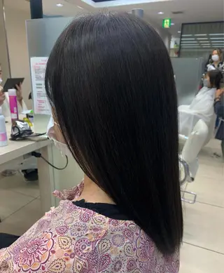セミロング カラー ✂︎レディース のメンズカット屋さんのヘアスタイル