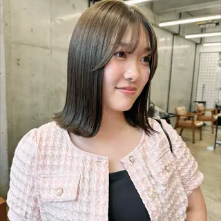 ミディアム カラー ボブ×柔らかいカラー 🌷misaki𓍼のヘアスタイル