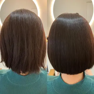 ショート カラー ヘアアレンジ キッズ 横浜関内髪質改善 re:Magoのヘアスタイル
