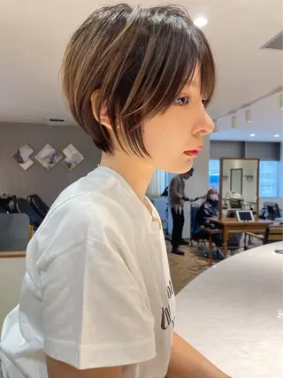 ショート 博多ベージュ 🐻松井傑のヘアスタイル