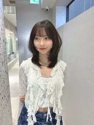ミディアム カラー 矢野 晃平のヘアスタイル
