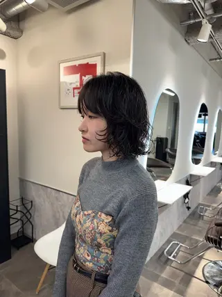 ショート パーマ 新宿/ブリーチ /パーマ/戸羽のヘアスタイル