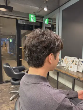 パーマ メンズ 暖色カラー/髪質改善 🐮ユイカのヘアスタイル