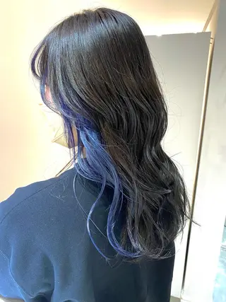 ロング ハッシュカット /レイヤー/大阪中津のヘアスタイル