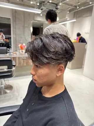 ショート パーマ メンズ 横浜/メンズ特化/ Farbe/田中颯斗のヘアスタイル