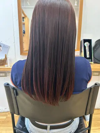 ロング カラー 佐藤 かののヘアスタイル