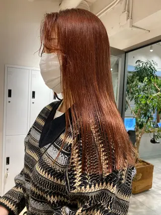 ロング 🍋暖色カラーヘアア レンジniina🍋のヘアスタイル
