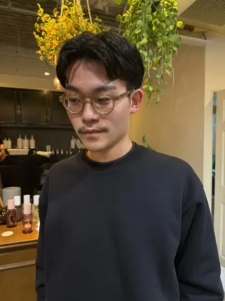 メンズ ハイトーン /ベージュ/kaeのヘアスタイル