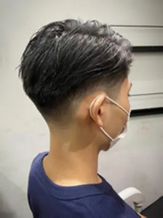 ショート メンズ アイブロウ パーマ 京都駅メンズカット/ パーマ/Keigoのヘアスタイル