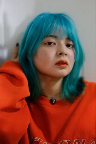 ミディアム カラー 長谷川 絵美のヘアスタイル