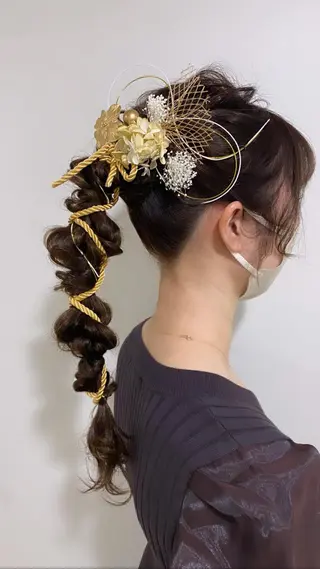 ヘアアレンジ ヘアセットサロン ココのヘアスタイル