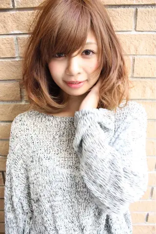 ショート ミディアム セミロング カラー パーマ tuuli トゥーリのヘアスタイル