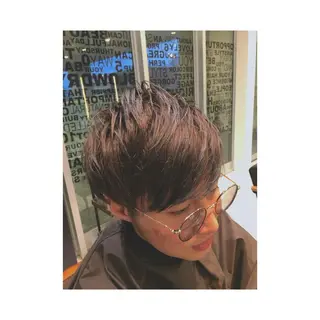 ショート カラー メンズ なかの たくみのヘアスタイル