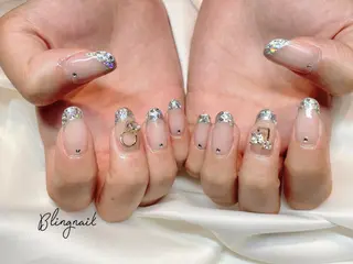 ネイル 23時まで❤︎韓国、 ワンホンネイルのネイルデザイン