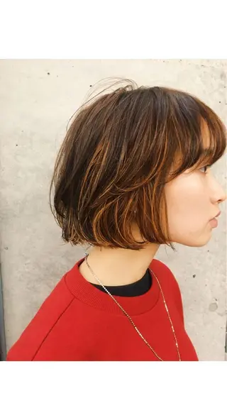 ショート 美髪/デザイン /　湯本　哲也のヘアスタイル