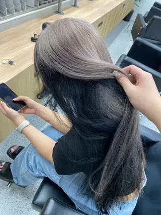 ロング カラー カットモデル様無料 💎saaya💎のヘアスタイル