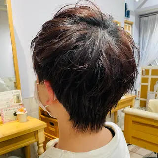 ショート メンズ すげさやか ✨メンズカットパーマのヘアスタイル
