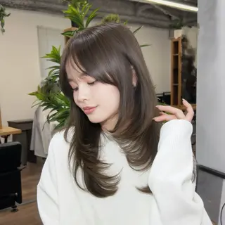 カラー 渋谷レイヤーカット❌ 縮毛矯正専門/武田涼のヘアスタイル