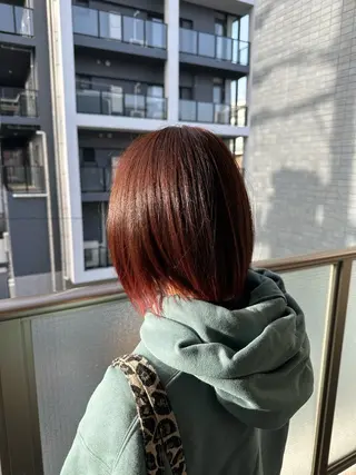 ミディアム カラー lafit YURITOのヘアスタイル
