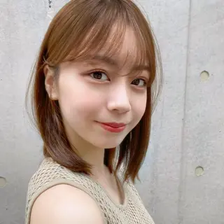 ミディアム カラー 🪭risa 暖色/レイヤー🪭のヘアスタイル