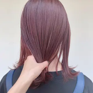 ミディアム カラー shiori ﾍﾞｰｼﾞｭｶﾗｰのヘアスタイル