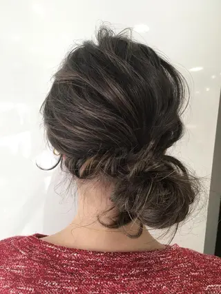ミディアム セミロング ロング カラー ヘアアレンジ NORME経堂 nonのヘアスタイル