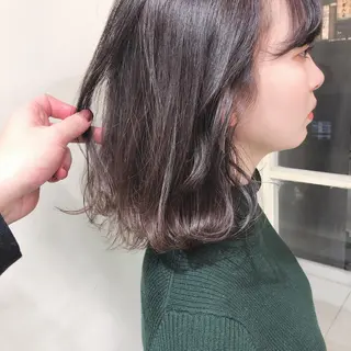 ショート カラー ボブ/パーマ 古家 佑真のヘアスタイル