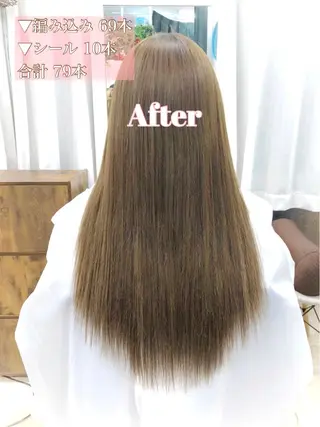 ロング カラー 韓国ヘア🤍髪質改善 🇰🇷AKANEのヘアスタイル