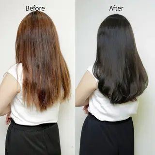 セミロング 阿武 ナルキのヘアスタイル