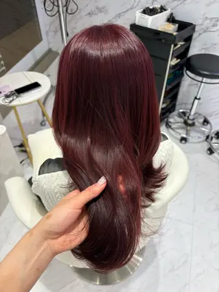 ミディアム カラー 後藤 瑠菜のヘアスタイル
