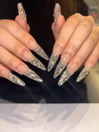 ネイル 倫実/スカルプ /ガーリー/個性派のネイルデザイン