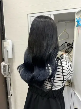 セミロング 横浜🦋ハイトーン 🫐シャドウルーツのヘアスタイル