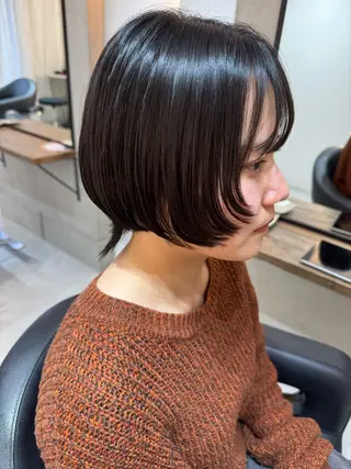 ショート ボブウルフ／ボブ Satsuki【名駅のヘアスタイル