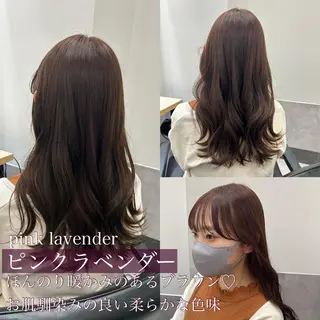 ロング カラー SAKINO. ベージュカラーのヘアスタイル