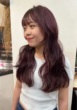 ロング カラー 韓国ヘア 🎀華澄のヘアスタイル