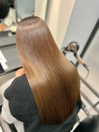 ロング 縮毛矯正　野口 恵のヘアスタイル