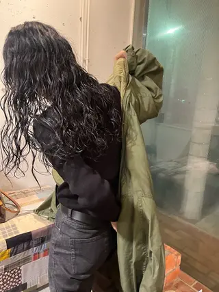 ロング パーマ 本常 七夕のヘアスタイル