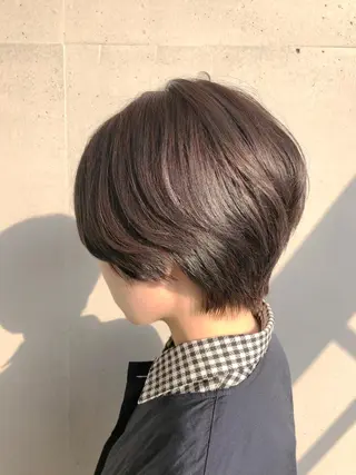 ショート カラー ☕️ベージュカラー 内藤光哉☕️のヘアスタイル