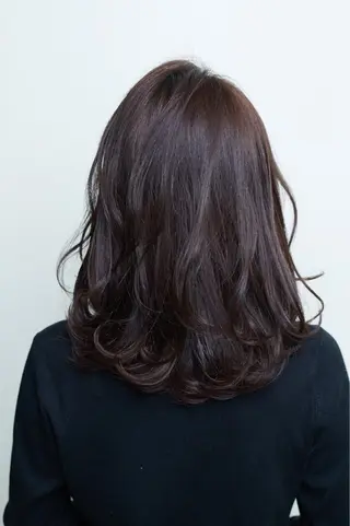 ミディアム カラー 髪質改善イノアカラー 富澤ショウタのヘアスタイル