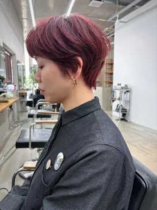 ショート カラー ヘアアレンジ son hair HIROEのヘアスタイル