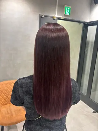 カラー 艶カラー✨️縮毛矯正 ×耳ツボ💠mamiのヘアスタイル