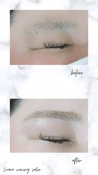アイブロウ Luana wax 🐚根本のエステ・リラクイメージ