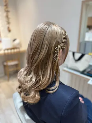 ロング ヘアアレンジ パーマモデル 募集中🎀渡邉のヘアスタイル