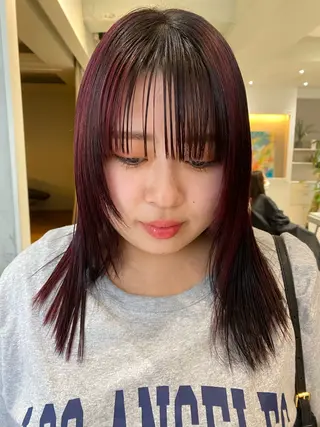 セミロング 薄暮 マツイ レンのヘアスタイル
