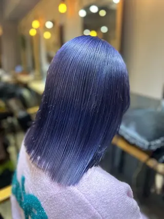 セミロング 園田 彩音のヘアスタイル